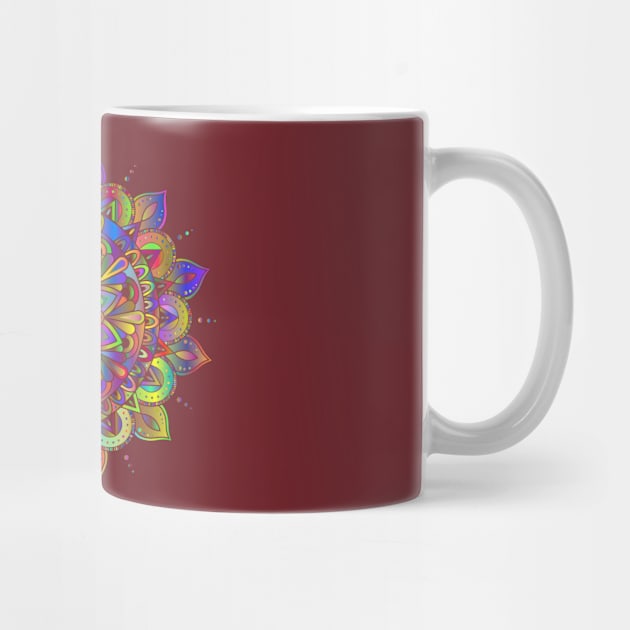 Mandala Colorful Line Art Decorative Decoration by SWEIRKI